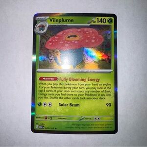 Pokemon TCG Vileplume 045/165 2023 Scarlet & Violet 151 Holo Rare Card - NM
